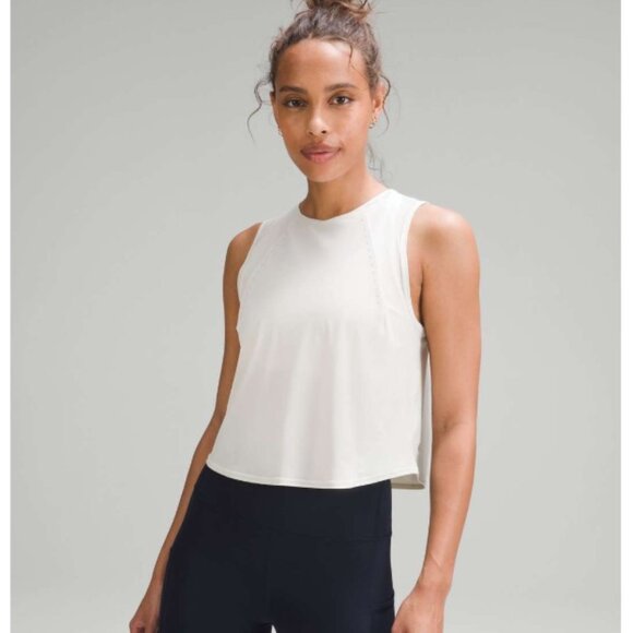 Lululemon Sculpt Cropped Tank Top Bone - Picture 1 of 2